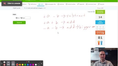 IXL C.3 8th grade math Add and subtract integers