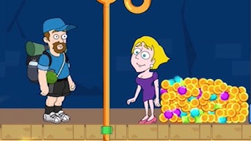 Perfect Level #4 - Pull Him Out - All Levels Gameplay Android Ios Pull the Pin Walkthrough Games