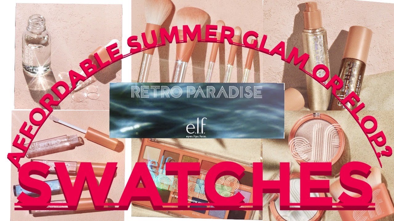 Elf Retro Paradise Palette Swatches 