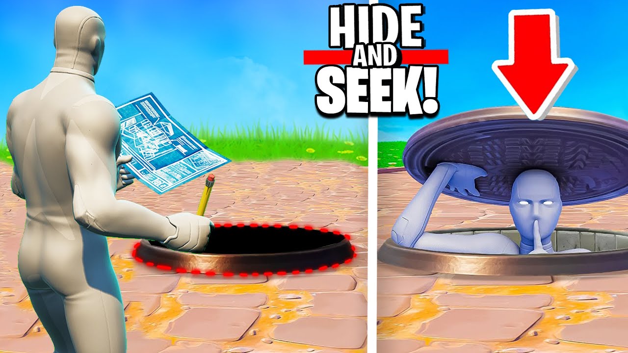 HIDE AND SEEK aber er BAUT eine SECRET BASE!