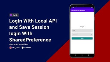 MEMBUAT LOGIN DENGAN API LOCAL DENGAN SESSION LOGIN(SHARED PREFERENCE) DALAM FRAGMENT || KOTLIN