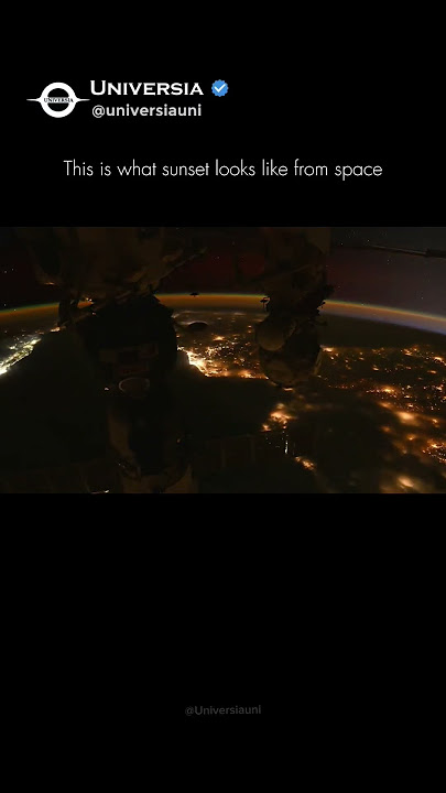 Download lagu Sunset Over Earth Seen From Space