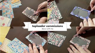 deco toploaders with me | studio vlog?