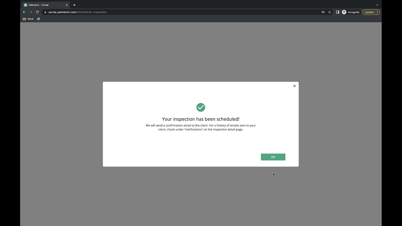 How to schedule an inspection