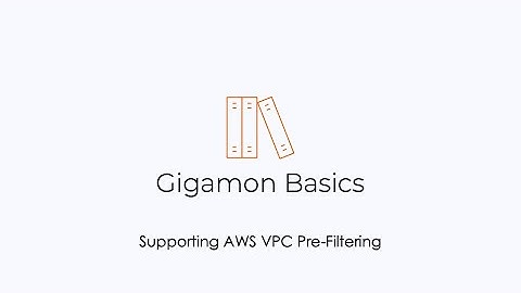 Gigamon Basics: Supporting AWS VPC Pre Filtering