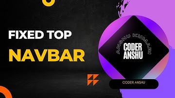 fixed top navbar html css | fixed top navbar | fixed top header | fixed top navbar on scroll