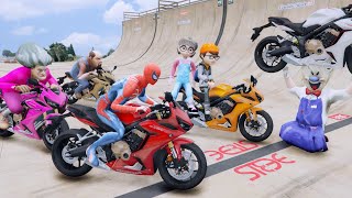 Scary Teacher 3D - Spiderman vs Miss'T - Race Above The Sky - Game Animation screenshot 5