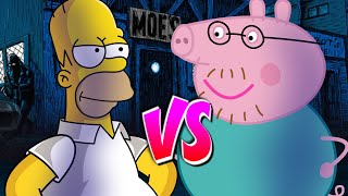 Papa Cerdito vs Homero Simpson - BATALLA DE RAP ANIMADA