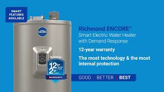 The Richmond® Family of Demand Response Electric Water Heaters