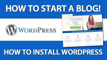 How To Start A Blog - Part 2 - How To Install Wordpress