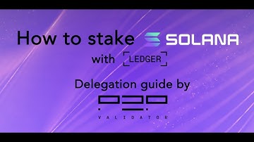 How To Stake Solana (SOL) on Solflare with Ledger | P2P Validator