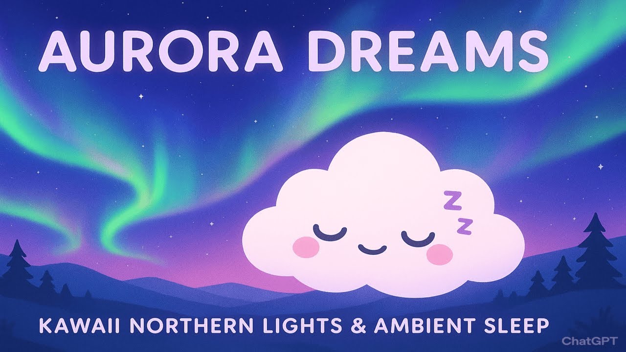 Aurora Dreams 🌌 Kawaii Northern Lights & Ambient Sleep Music @BubblePop-AI