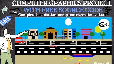 City | OpenGL Project | Computer Graphics Project | With Free Source Code