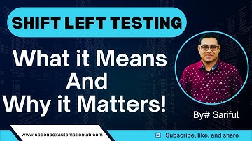 ⏪ Shift Left Testing: What It Means and Why It Matters!