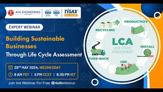 Webinar on Building Sustainable Businesses Through Life Cycle_Part 1