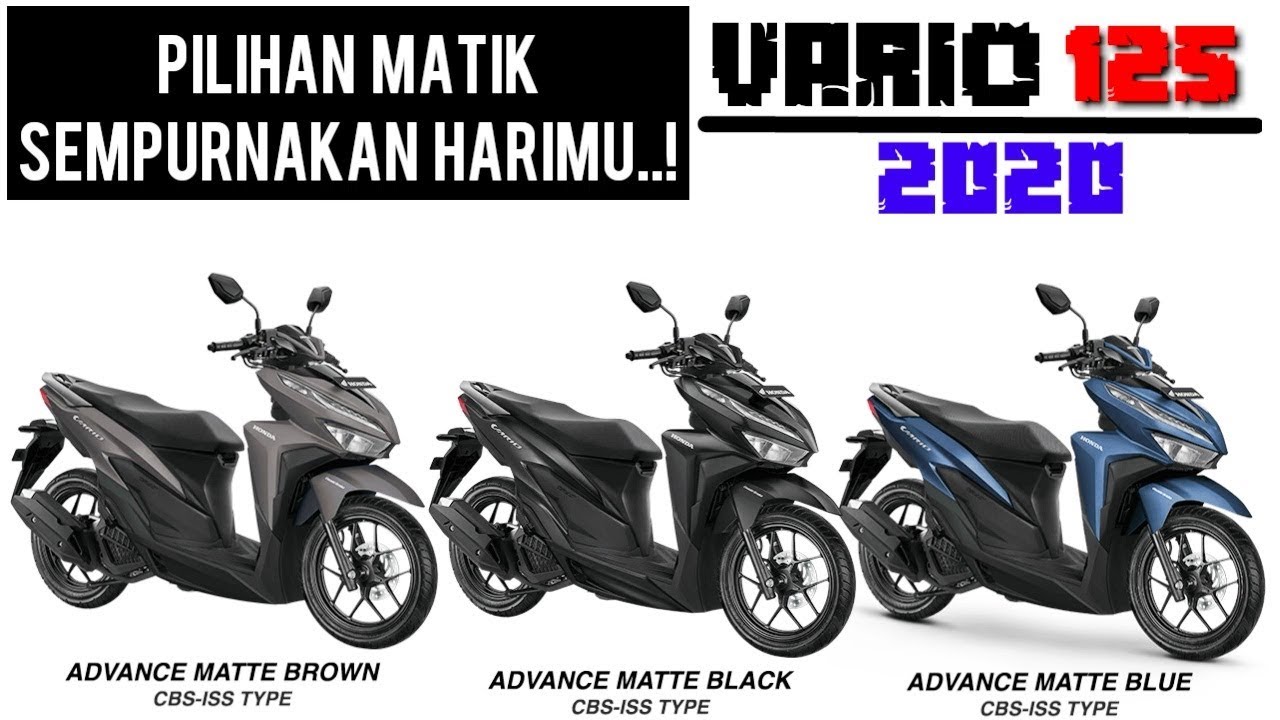 VARIO 125 CBS ISS 2020 | Harga | Spesifikasi | Warna - YouTube