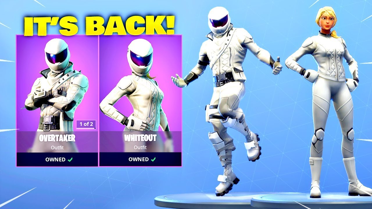 OVERTAKER SKIN & WHITEOUT SKIN IS BACK! Fortnite ITEM SHOP [April 4, 2019] | Fortnite Battle Royale