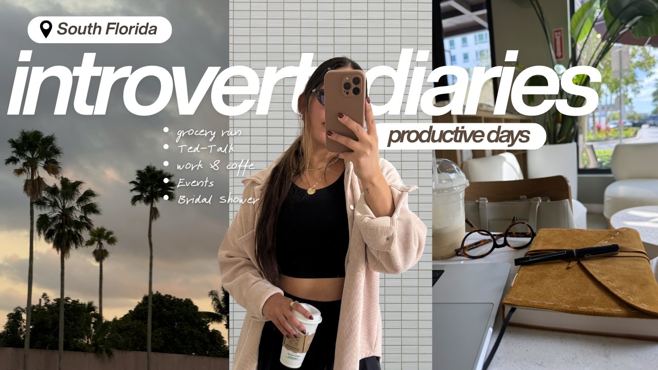 Productive Days in My Life | Grocery Run, Solo Coffee & Work (Introvert Diaries) Vlog