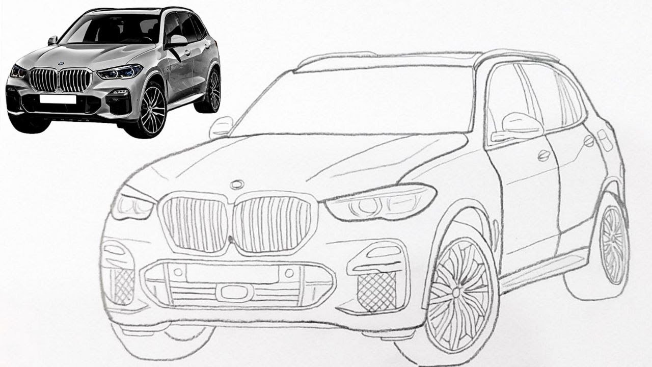 Easy Car Drawing Tutorial | Step by Step Pencil Sketch
