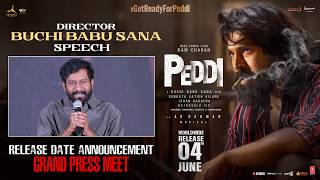 Buchi Babu Sana Speech | Peddi Release Date Press Meet | Ram Charan | Janhvi Kapoor | A R Rahman
