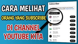 Cara Melihat Subscriber Di Channel Youtube Sendiri