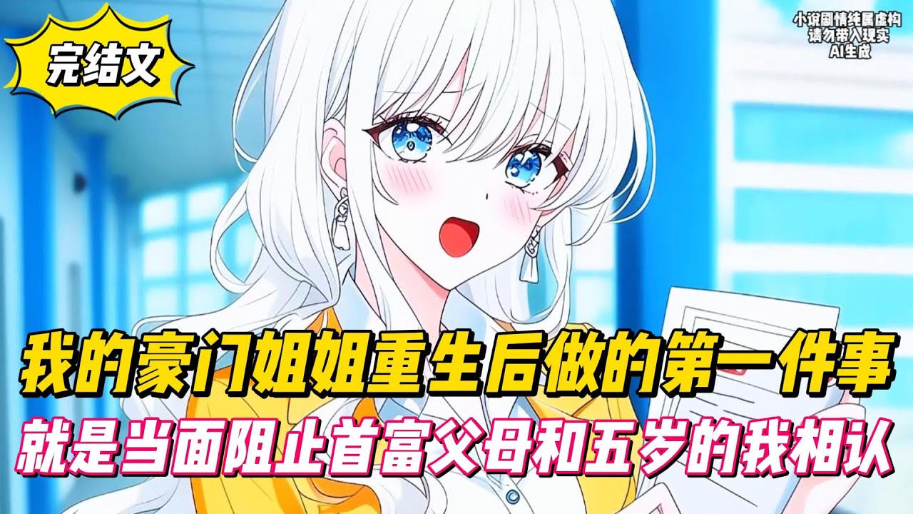 【完結文】我的豪門姐姐重生後做的第一件事，就是當面阻止首富父母和五歲的我相認！#戀愛#漫畫#二次元