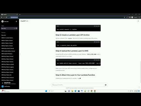 aws lambda python requests layer