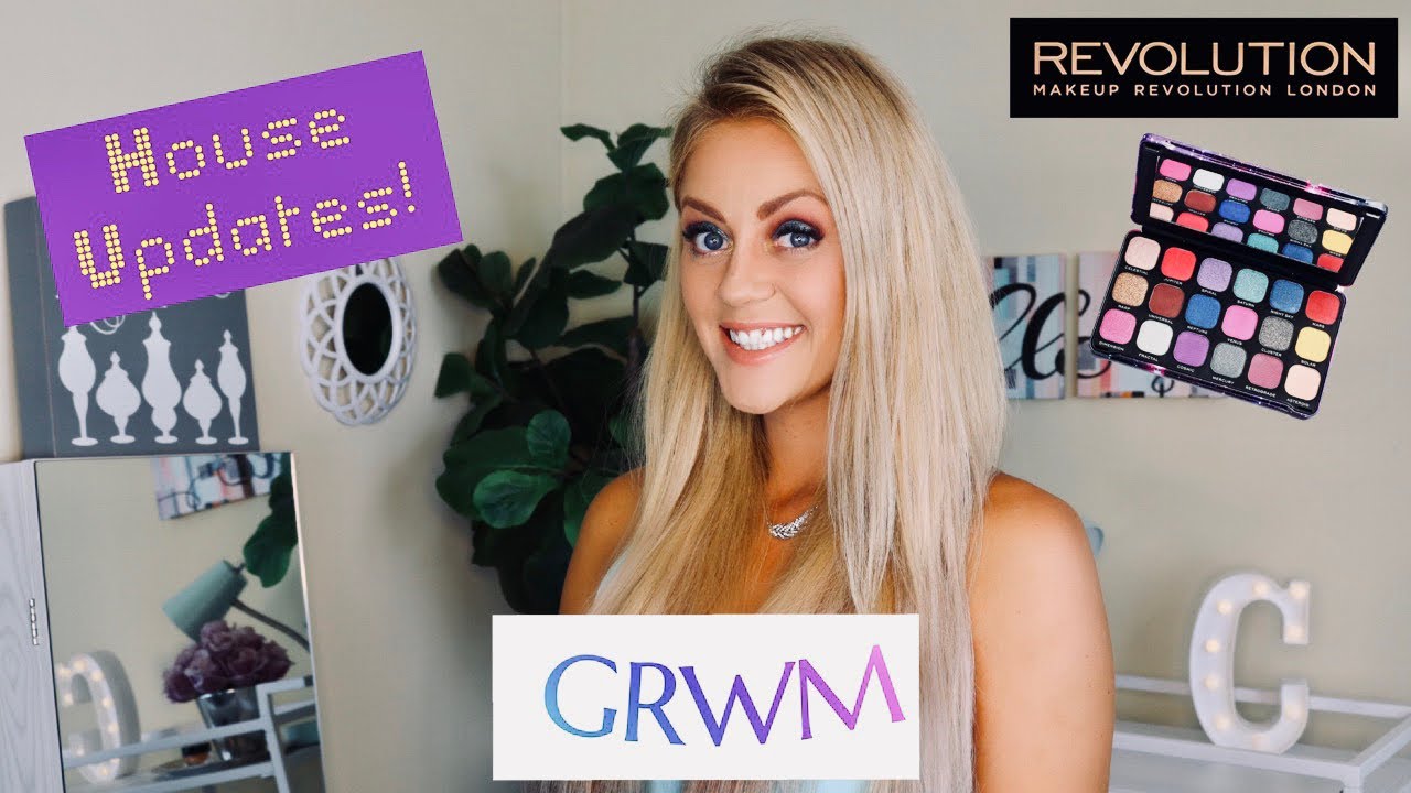 GRWM Using My Makeup Revolution Palette! House Updates! YouTube