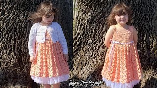 How To Crochet A Toddler Dress With Bolero Cardigan - Part 1 DRESS Bag O Day Crochet Tutorial #560 How To Crochet A Toddler Dress With Bolero Cardigan - Part 1 DRESS Bag O Day Crochet Tutorial #560