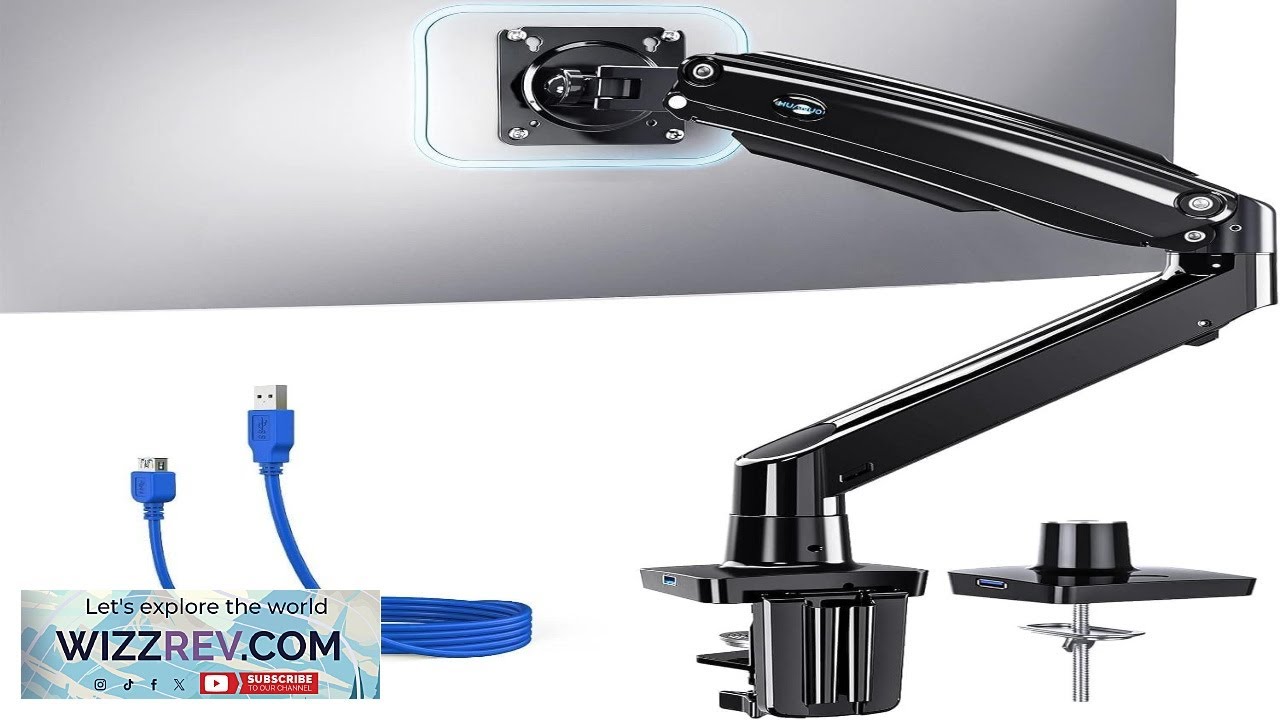 HUANUO Single Monitor Arm for 13 49 inch Screens Ultrawide Computer Monitor Mount