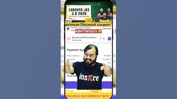 Lakshya Jee 3.0 2026 || Pw CouponCode 2026 Batch || Pw Coupon Code#pwcouponcode #pw #jee #class12th