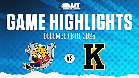 OHL Highlights: Barrie Colts @ Kingston Frontenacs Dec. 6, 2025