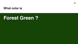 Forest Green color #154406 hex color - Green color - Warm color 154406