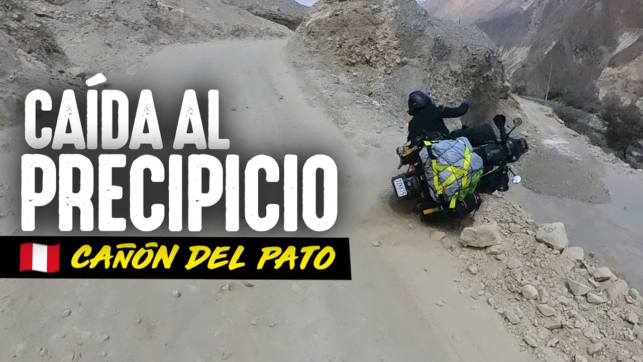 Mi PEOR ACCIDENTE en MOTO. CAÍDA en el Cañón del Pato, Perú 🇵🇪  | T11/E23 | América en MOTO 🌎