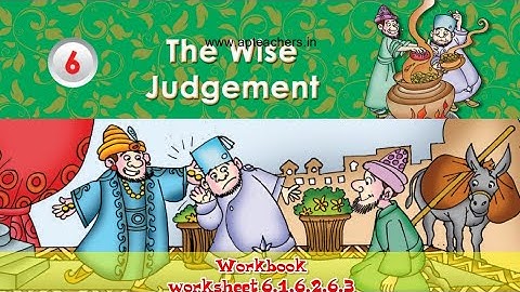 The wise judgement#workbook#worksheet 6.1,6.2,6.3#apscerttextbooks#blossoms5#apscert #tarl