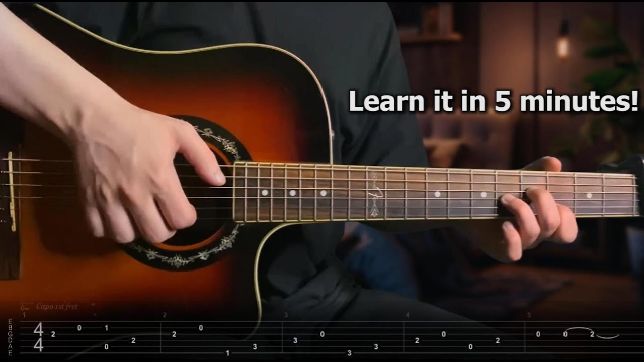 How To Play Beautiful Simple Melody (Fingerstyle Guitar Tabs) - YouTube