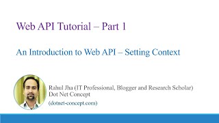 Web API Tutorial C# [Part 1]: An Introduction to Web API