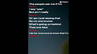 The people ask me if I’m fine…….