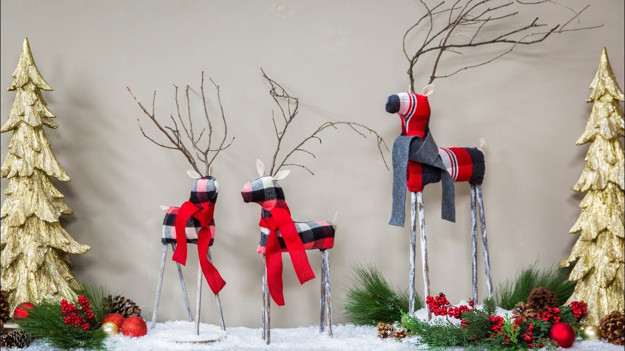 DIY Flannel Reindeer - Home & Family - YouTube