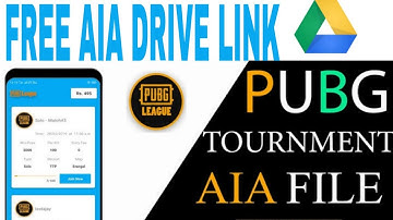 (Editing tutorial) PUBG tournament app with Admin app free AIA Drive link
