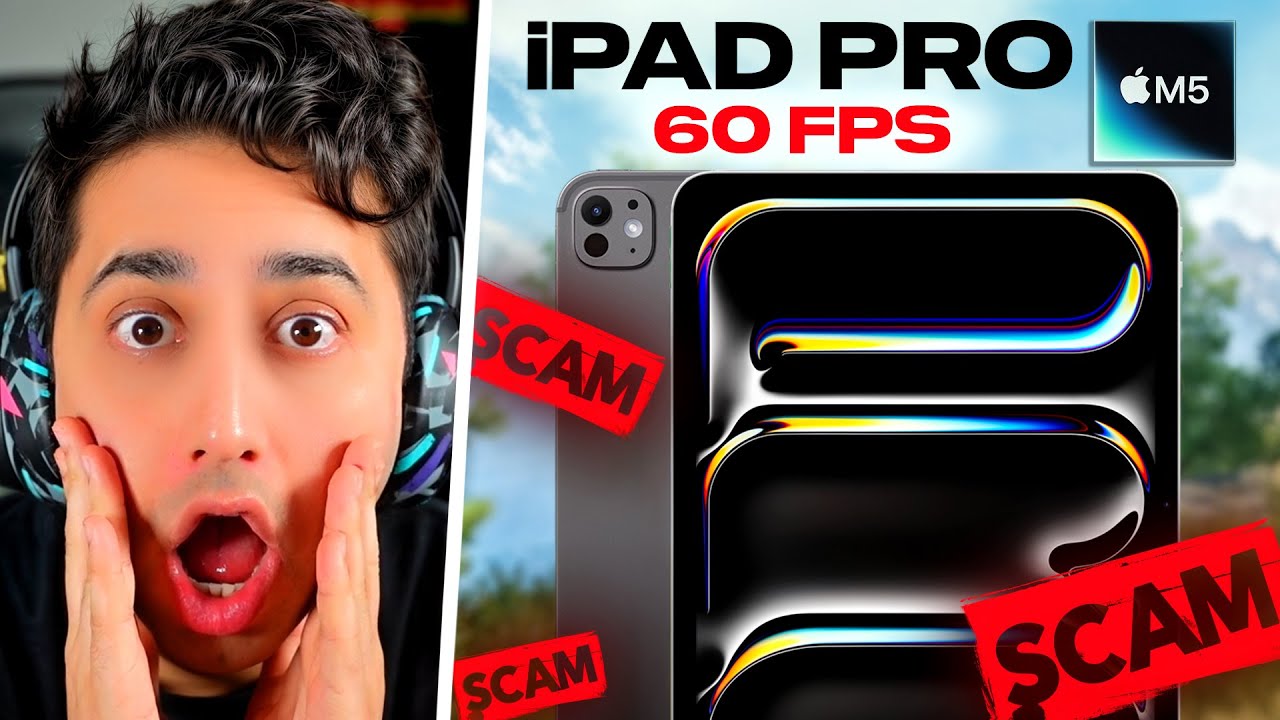 آنباکس آیپد پرو 2025 😂 اسکم شدم 60 اف پی اسه