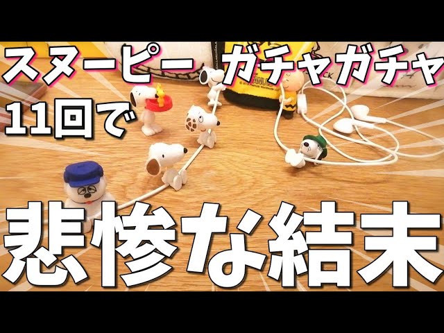 スヌーピー ガチャガチャに挑戦 11回ガチャで不運な結果になりました Youtube