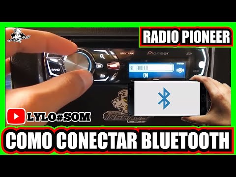 Como ligar conectar o bluetooth do rádio pioneer 6450bt 6480bt 8580bt no celular