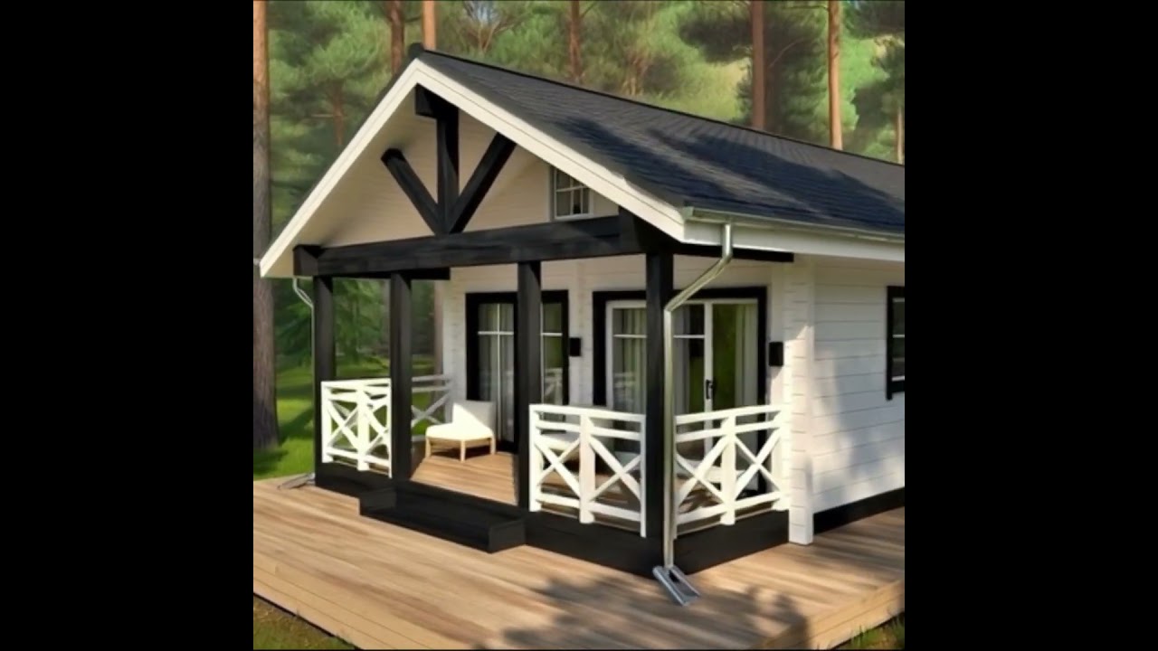 Красивый большой дом из 90 го бруса  — дёшево, но сердито