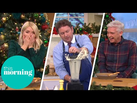 James Martin's Soup Explodes and Causes Chaos in the Kitchen | This Morning