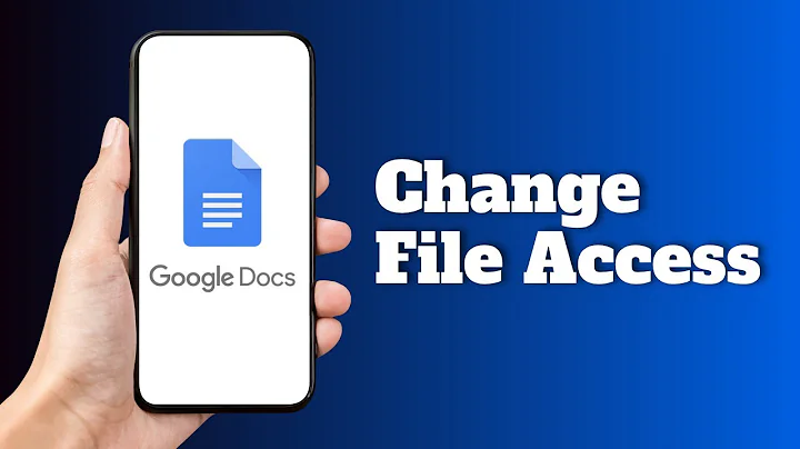 How to Change File Access in Google Docs