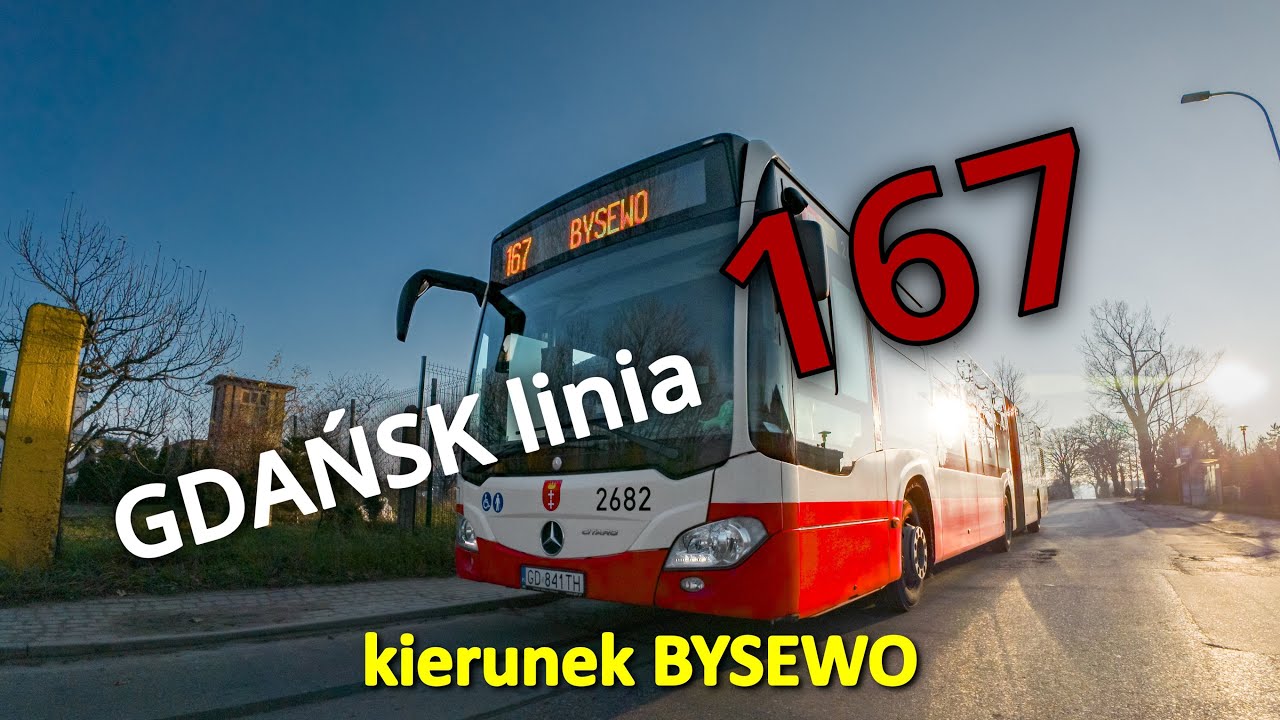 GDAŃSK linia 167 kierunek BYSEWO