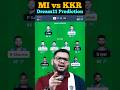 Mi vs kkr dream11 predictionmi vs kkr dream11 dream11prediction mivskkr dream11 ipl ipl2024