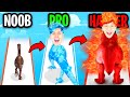 NOOB vs PRO vs HACKER In DINO EVOLUTION RUN 3D!? (ALL LEVELS!)