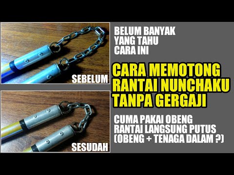 Cara Memotong Rantai Nunchaku, Doublestick, Ruyung ‼️ How To Adjust Nunchucks Chain